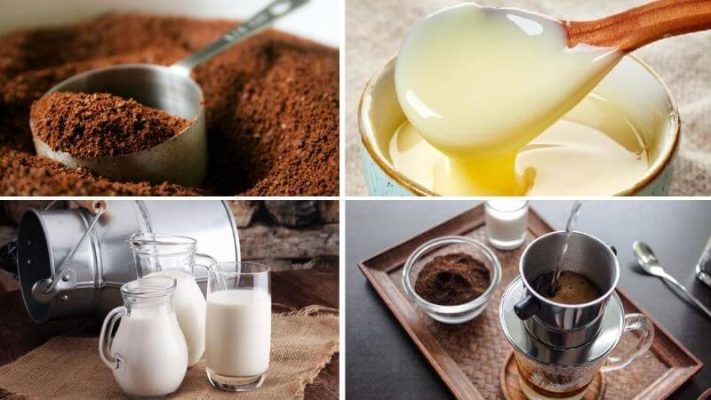 nguyên liệu làm cà phê bạc xỉu
