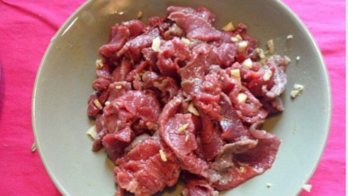Sơ chế thịt bò